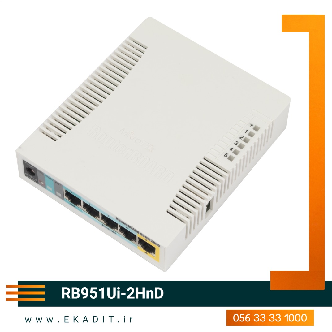 بهترین قیمت خرید روتر وایرلس میکروتیک Mikrotik RB951Ui-2HnD